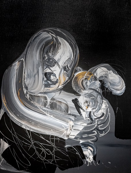 《천계의 빛 No.00》 2017, Acrylic on canvas, 80×60cm